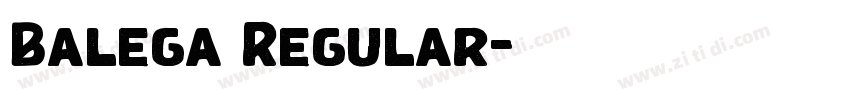 Balega Regular字体转换 Balega Regular字体转换